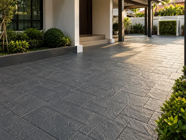 Ashlar Slate imprint floor