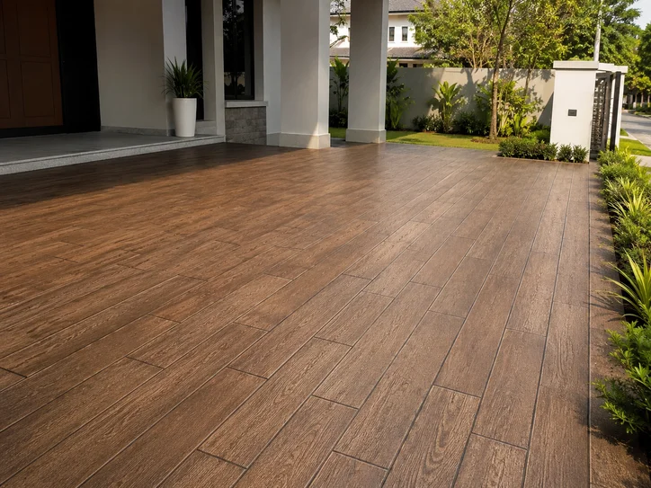 Wood Plank imprint floor